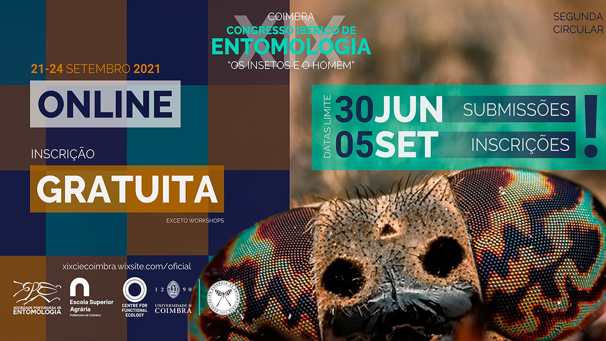 XIX Congreso Ibérico de Entomología. COIMBRAONLINE. 21-24 de septiembre de 2021